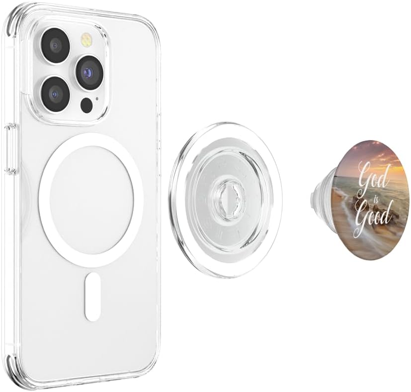 God is Good Religious Gift Faith Inspirational Christian PopSockets MagSafe PopGrip for iPhone