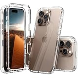 IDYStar for iPhone 16 Pro Max Case Clear[Anti-Yellow],Hybrid 2 in 1 with TPU Bumper Lightweight Shockproof Anti-Scratch Heavy Duty Protection Sturdy Slim Fit Cover for iPhone 16 Pro Max 6.9