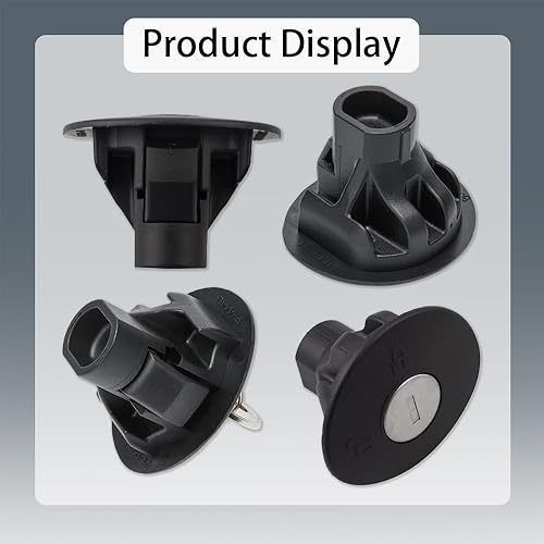 Miniatura 5 de ASUBHA 8U5Z-9C268-B BU5Z-9C268-B Tapa de depósito de combustible, tapa de llenado de tanque de combustible, tapa de combustible con llave con
