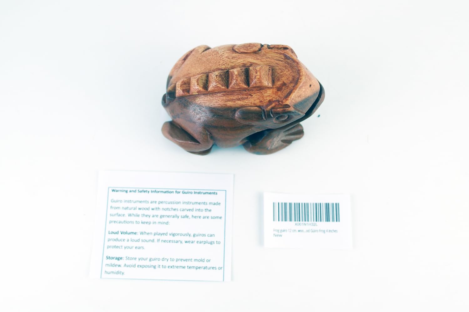 Cozinest Percussion Instruents Wooden Frog Ediu Size 4.8 Inch, 4