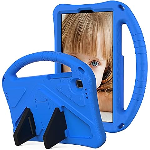 Galaxy Tab A7 Lite Case Kids, Tading for Samsung Galaxy Tab A7 Lite Case, EVA Foam Shockproof Stand Handle Protective Cover for Galaxy Tab A7 Lite 8.7" SM T220 T225 Boys Girls - Blue Cover
