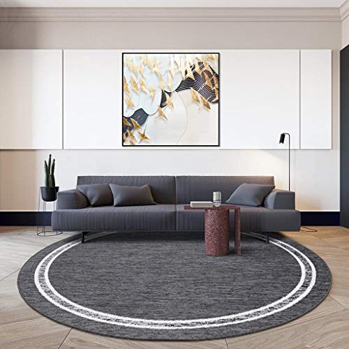Tapis abstrait moderne à poil court et microfibre haute densité gris