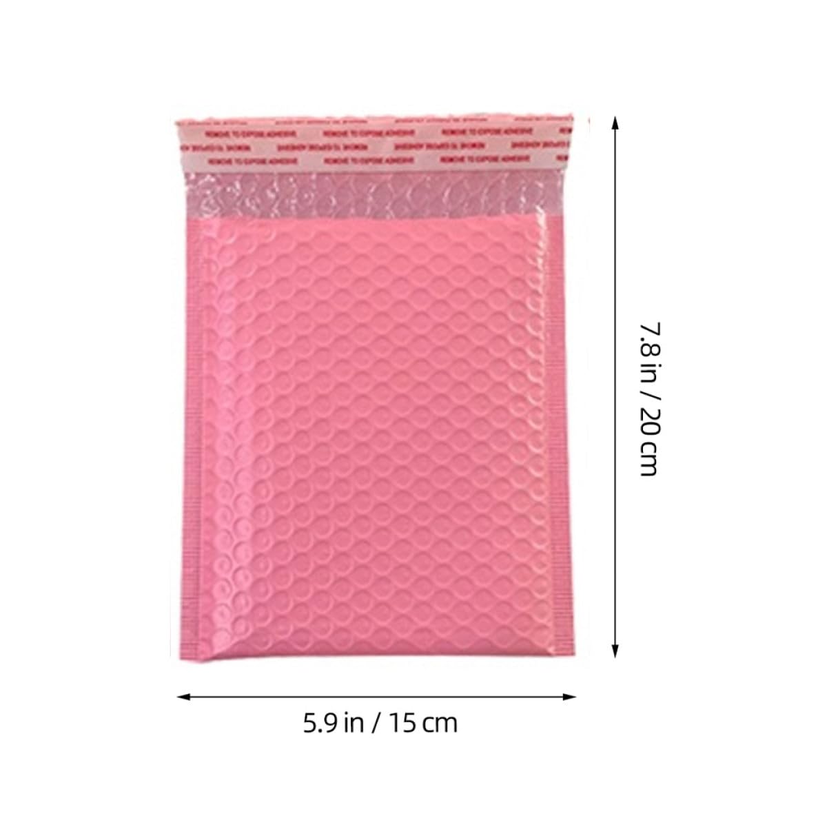 Rosa Luftpolsterbeutel 50 Stück aus Pe für Schutzverpackung