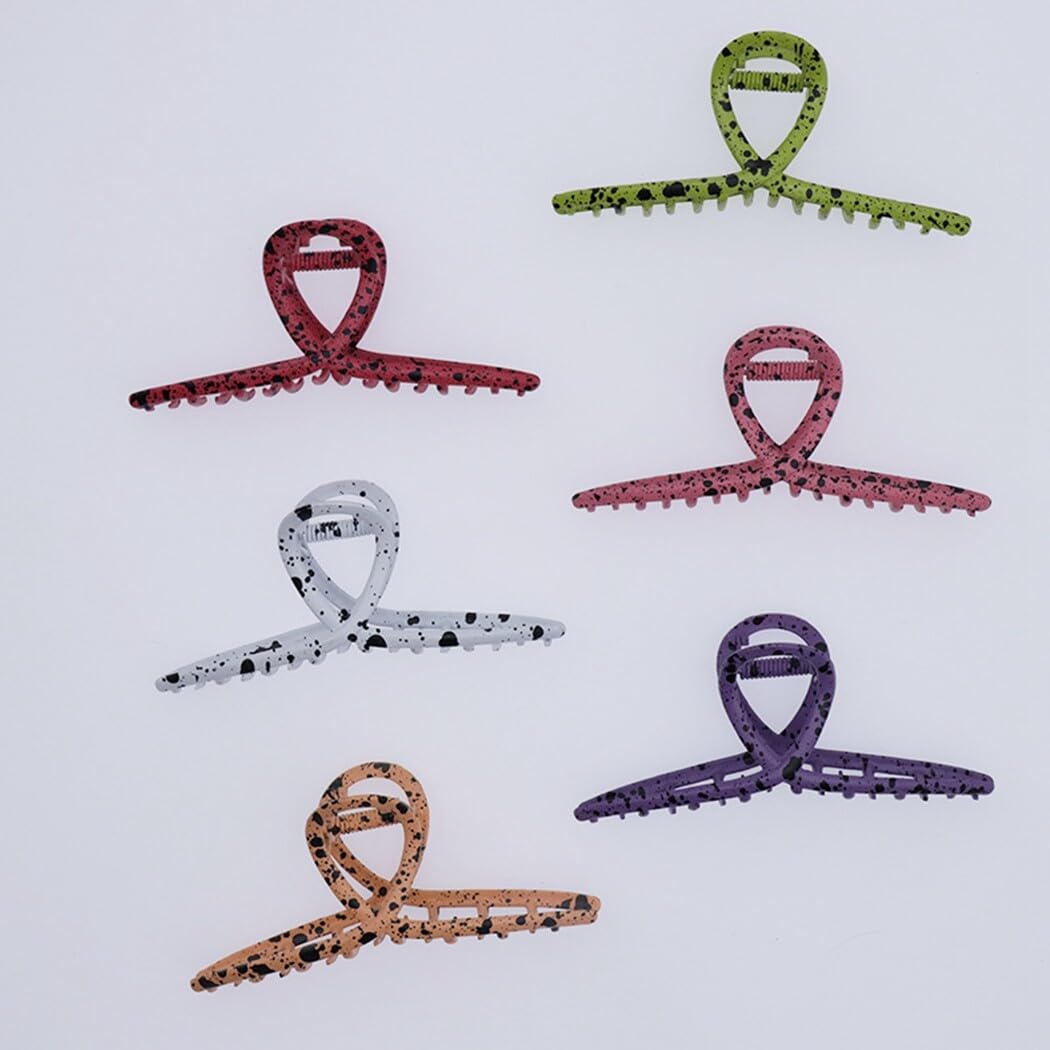 Pinzas grandes para el cabello para mujer, 6 unidades, pasadores de moda para atrapar el pelo para mujeres