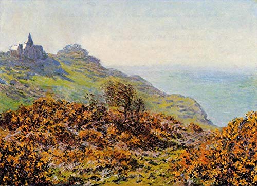 Claude Monet église de Varengeville tableau décoration salon salon style impressionniste