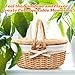 Hap Tim Wicker Picnic Basket for 2 with Lid - Unique Gifts Ideas for Couple, Engagement, Wedding, Bridal Shower, Family, Christmas - White Elephant Gifts for Adults(Y2408-B1)