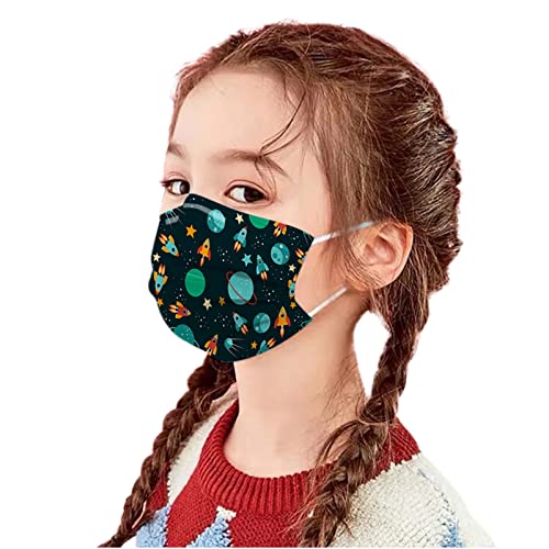 SDFRK® 10 Stück Masken Kinder, Einwegmasken Mundschutz Masken...