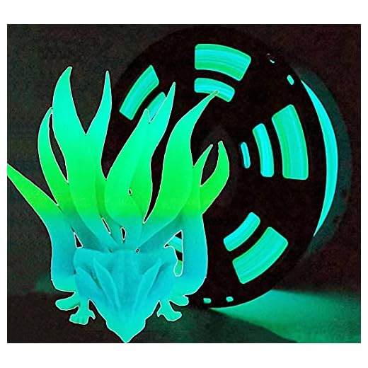 Stronghero3D PLA 3D Printer Filament,Glow in the Dark Filament, Glow Green/Blue 1.75mm(2.2LBS) Accuracy +/-0.05mm for Ender3 Ender5 CR10