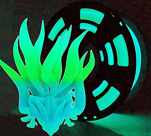 Stronghero3D PLA 3D Printer Filament,Glow in The Dark Filament, Glow Green/Blue 1.75mm(2.2LBS) Accuracy +/-0.05mm for En
