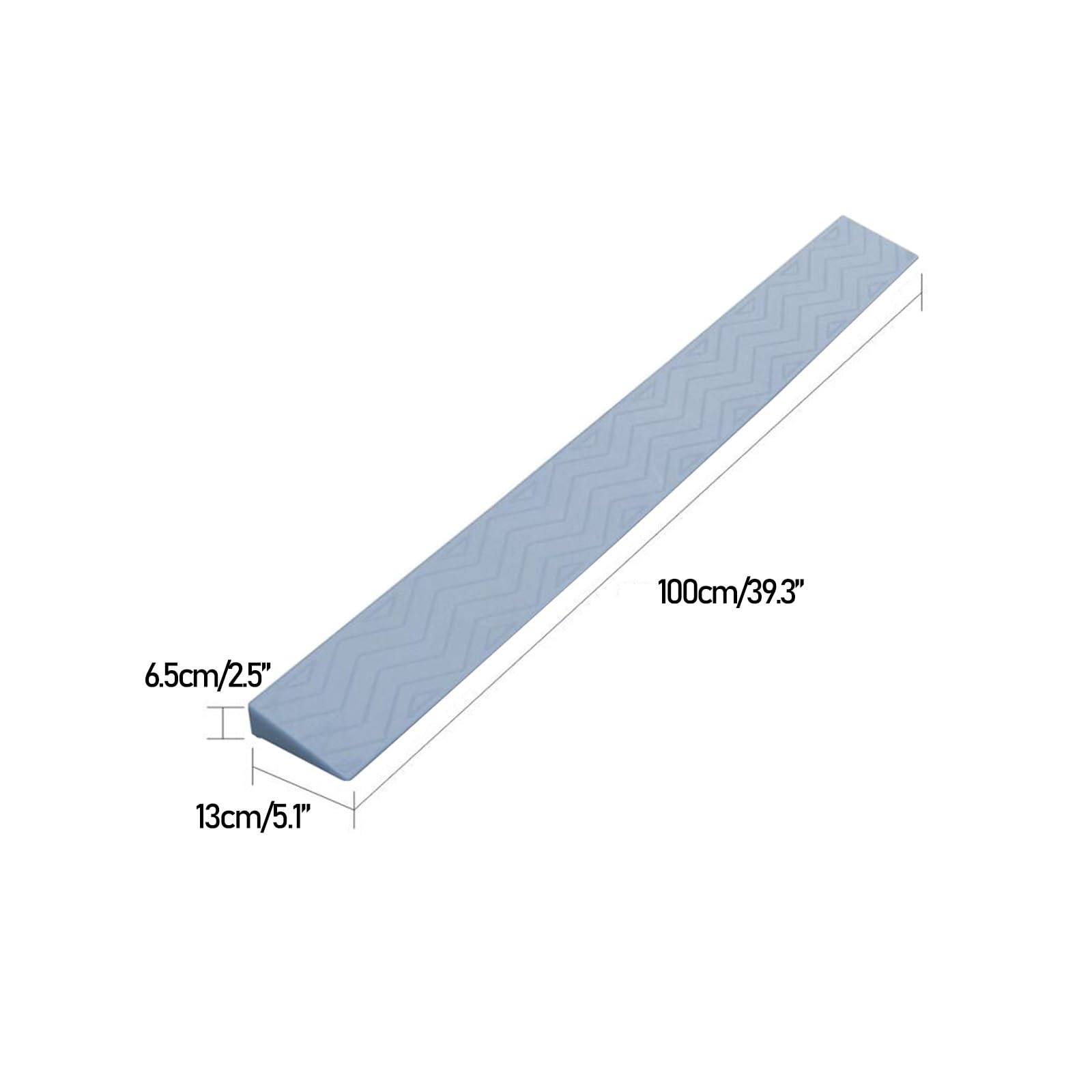 WRYSQBHJYB Ramps for Wheelchairs for Home, Anti-Slip Threshold Ramp, Curb Ramp for Transition Doorways Curbs Garages, Assist Ramp, Transition Ramps for Garage, Patio, Porch(Gray,6.5cm/2.5in)