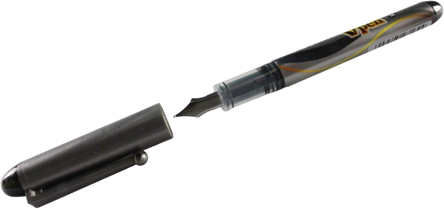 Pilot Vpen, penna stilografica usa e getta, colore nero 12 Red
