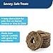 PetSafe Ultra-Thick Natural Rawhide Dog Treats for Busy Buddy Ultra Dog Toys – 6 Rings Included – Small