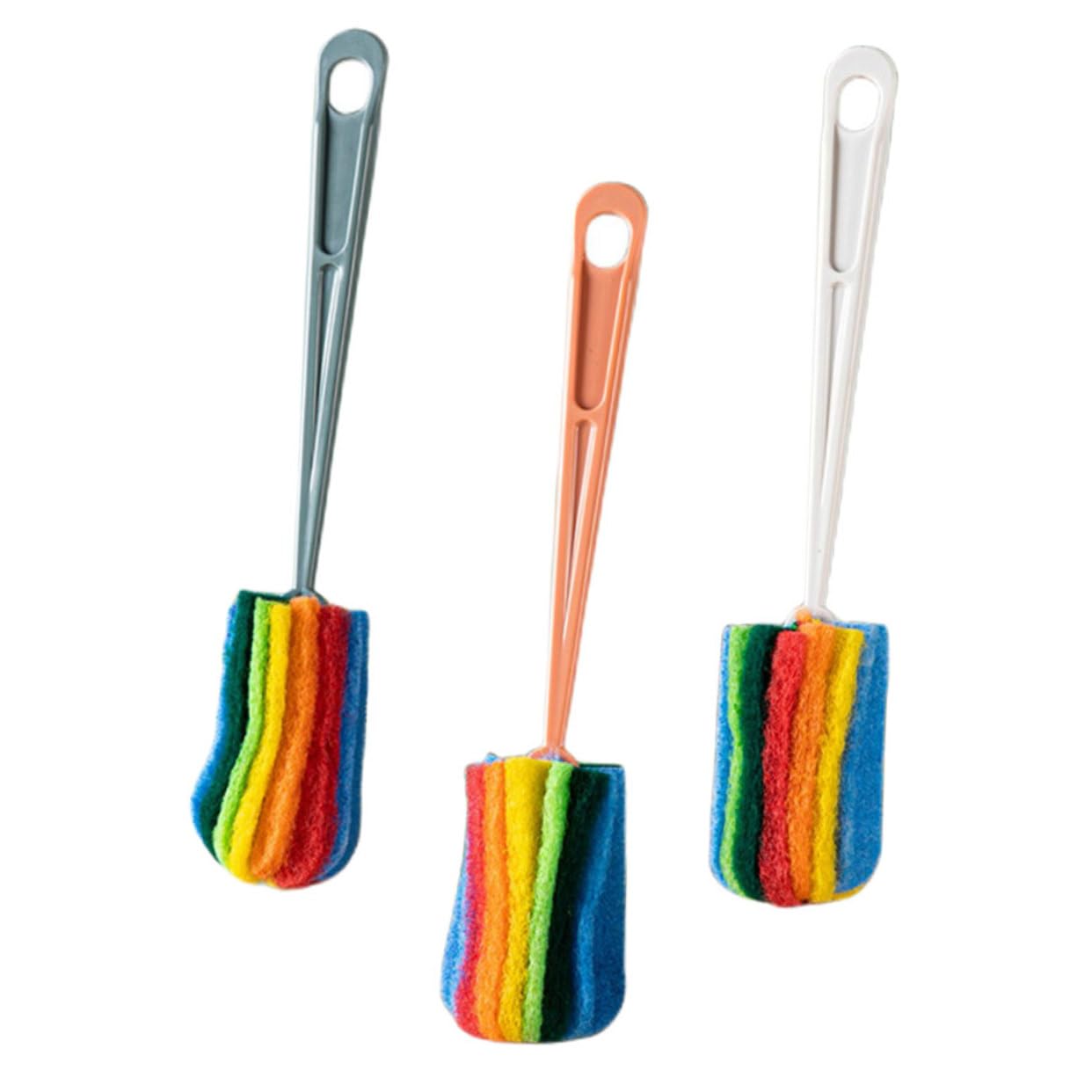 FRCOLOR 15stücke Lange Grifflänge Reinigungsbürste Teilig Vielseitige Flaschen Und Tassenbürste Für Schmale Hälsen Effektive Reinigung Für Weinbecher Milchflaschen Und Wasserbecher