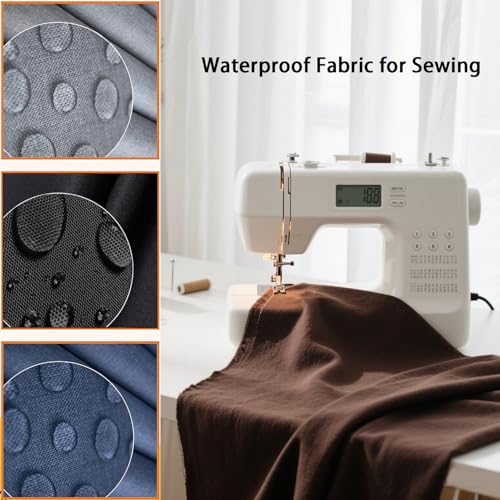 wasserdichter Polyesterstoff,Markisenstoff,outdoor stoff wasserdicht beständig Stoff,600d oxfordstoff mit 100% pvc-beschichtung,,reißfest & pflegeleicht (schwarz, 1 Meter)