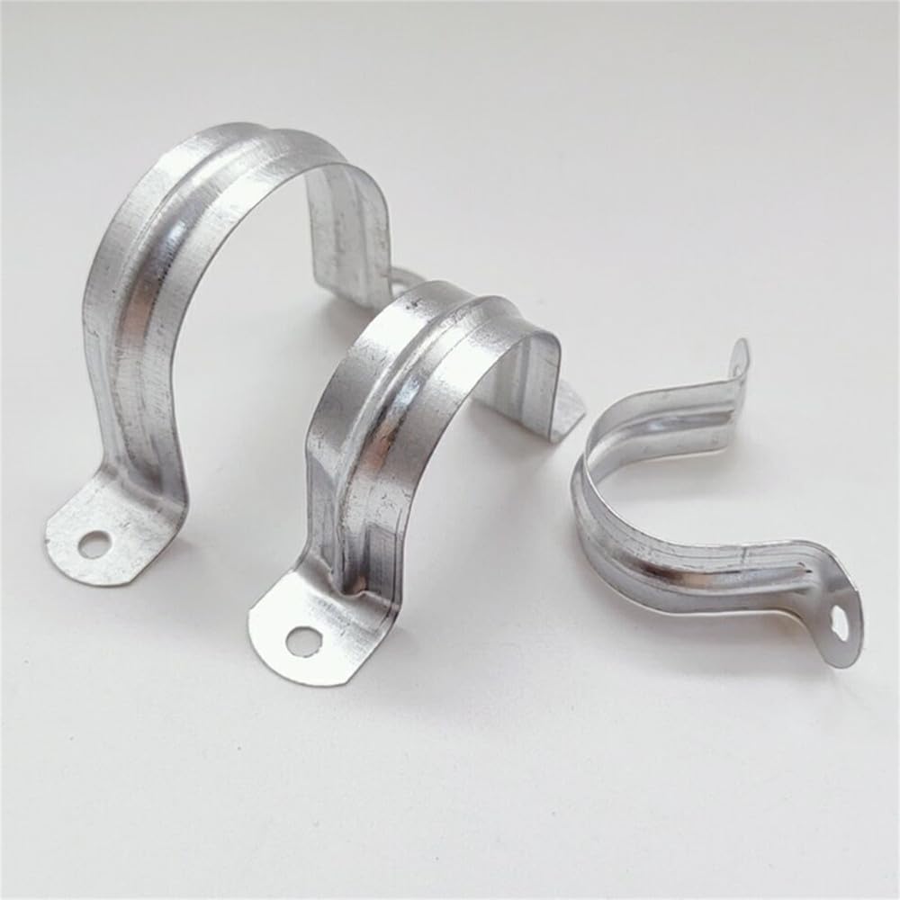 Lot de 50/100 colliers de serrage en U en alliage d'aluminium et fer, 16/20/25/32/40/50 mm, 50 mm, 100 pièces
