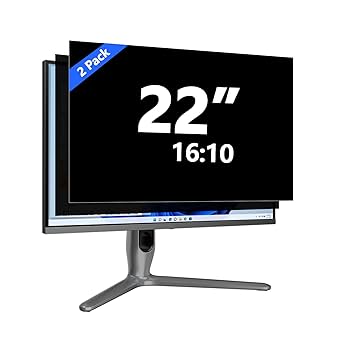 24" Computer Privacy Screen Filter For 16:9 Monitor, Hanging Type Anti Blue Light Glare Filter