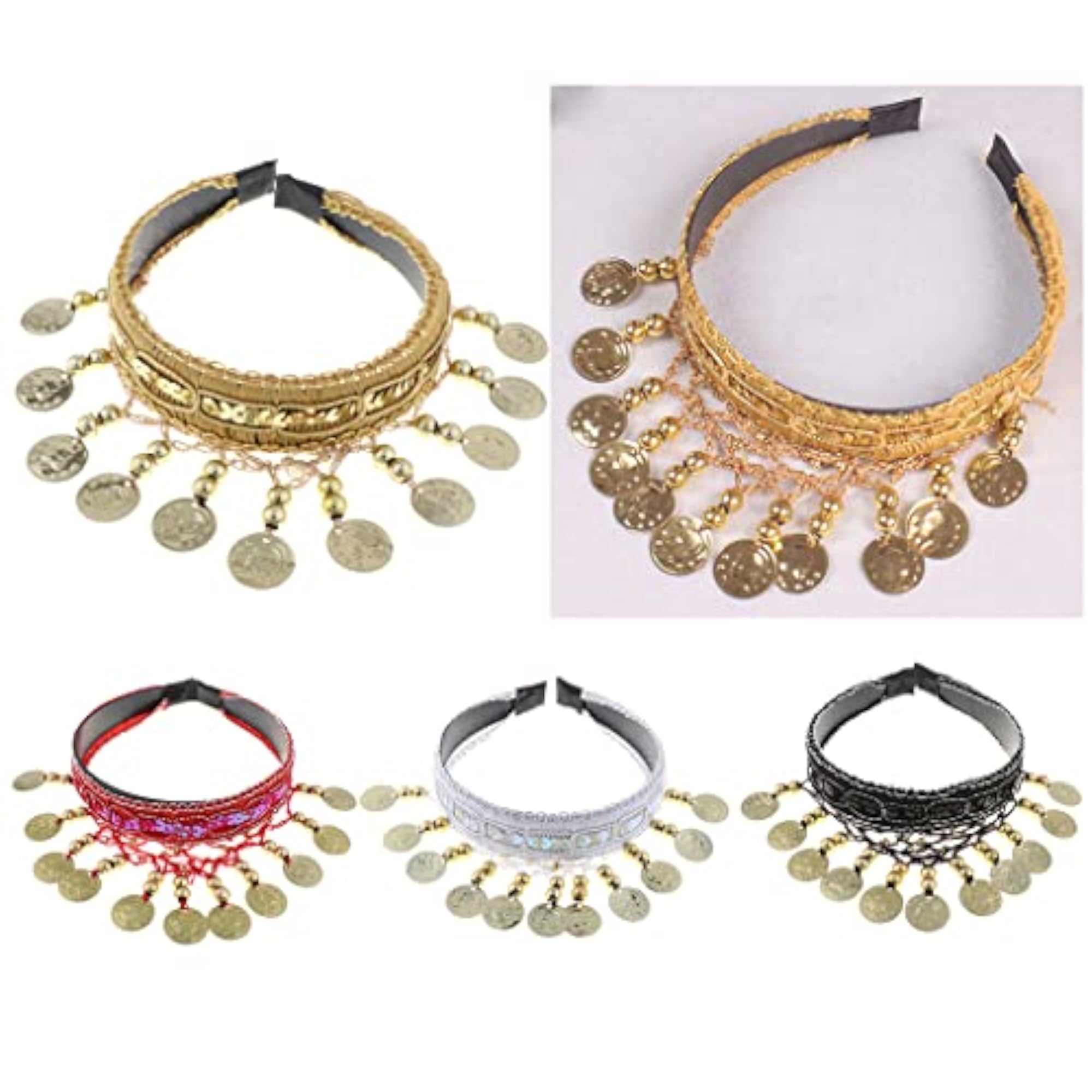 Belly Dance Tribal Coins Headband Jewelry for Festivals
