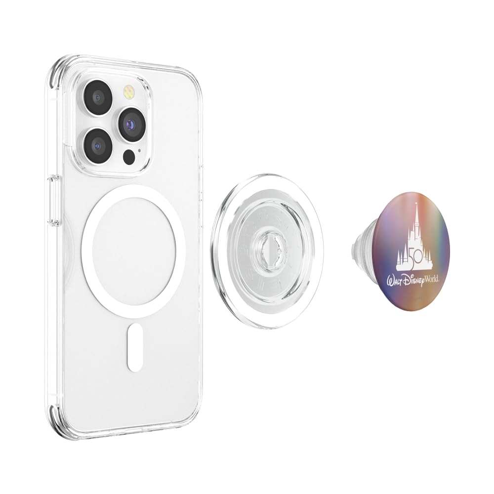 Walt Disney World 50th Anniversary Castle PopSockets PopGrip for MagSafe, Clear - Image 3