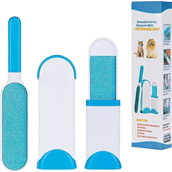 ROSEVELT Pet Hair Remover, DoubleSided StandardSize, Travel Pet Hair