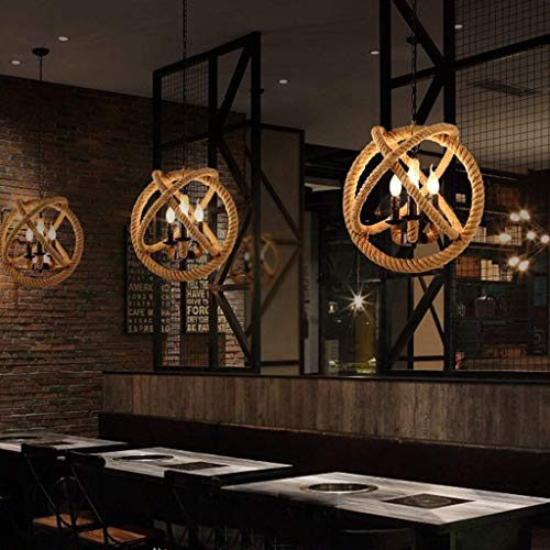 Lustres exquis et luminaires de chanvre industriels pour plafond de grand hôtel et loft