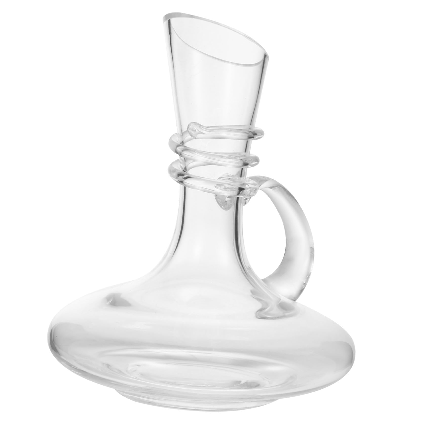 Cabilock 1 Pc Licorera Copa De Vino Aireador Decantador Jarrón De Vino Decantador De Champán Decantador Dispensador De Vino Jarra De Té De Agua Respiradero De Vino con Asa Accesorios Vidrio