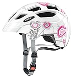 Uvex Fahrradhelm Kinderhelm Finale Junior heart white pink 51-55