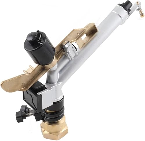 Miniatura 4 de Aspersor de césped, pistola de riego agrícola, rociador de área grande, riego ajustable de 360, riego giratorio, granja, césped, jardín, riego, hilo