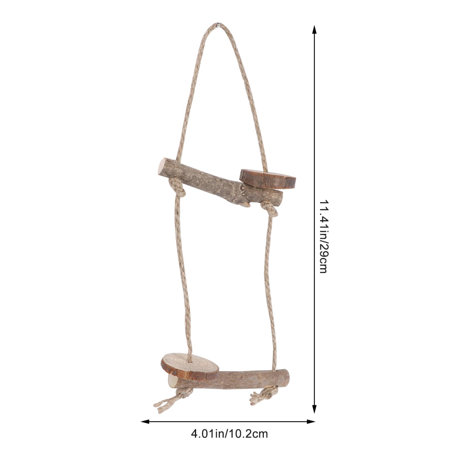 Garneck 1 Set Hanging Parrot Wood Stand Rack for Cockatiels Parakeets Birds Playground for Adventure Exploration Promotes Physical Activity Health