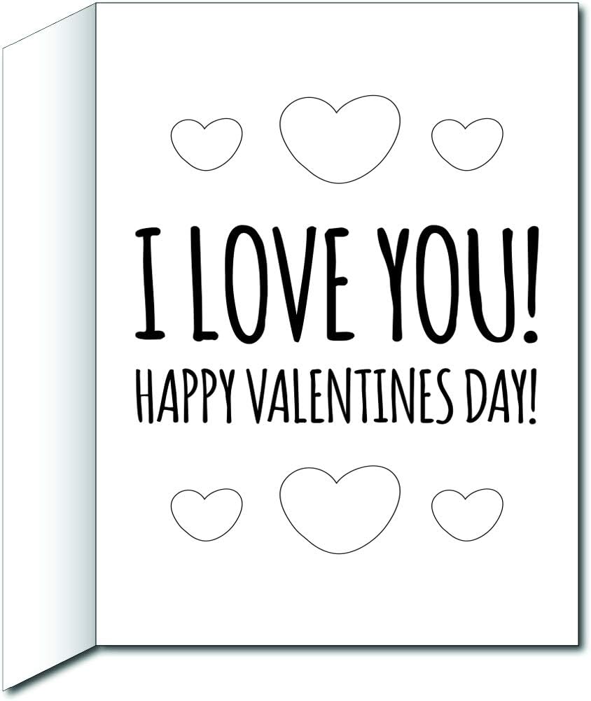 VictoryStore Jumbo Greeting Cards: Giant Valentine's Day Coloring Card 2 feet x 3 feet card with envelope (Will You Be My Valentine? Cute Fox)