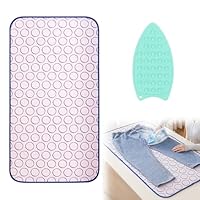 Bügelunterlage für Tisch, Bügel Unterlage, Bügelkissen Tragbares, Bügelmatte Faltbar, Reise Bügelbrett Unterlage für Desktop und Andere Oberflächen, Rosa, 45 x 70cm