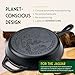 Victoria Cookware 10-Inch Amazonia Cast Iron Skillet, Decorative Preseasoned Frying Pan with Cast Design, Made in Colombia, Macaw