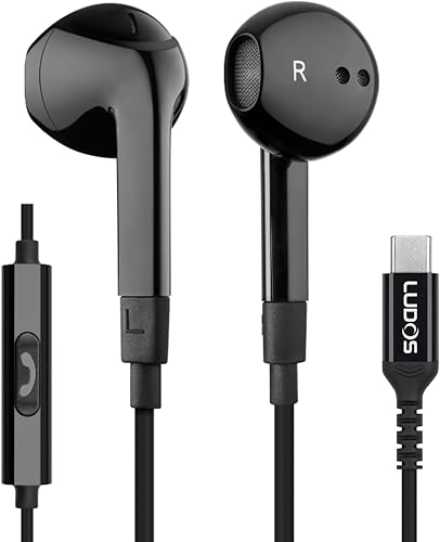 Miniatura 21 de LUDOS FEROX Auriculares con cable in-Ear, 5 años de garantía, auriculares con micrófono, cancelación de ruido con cable para conector de 3.5mm,