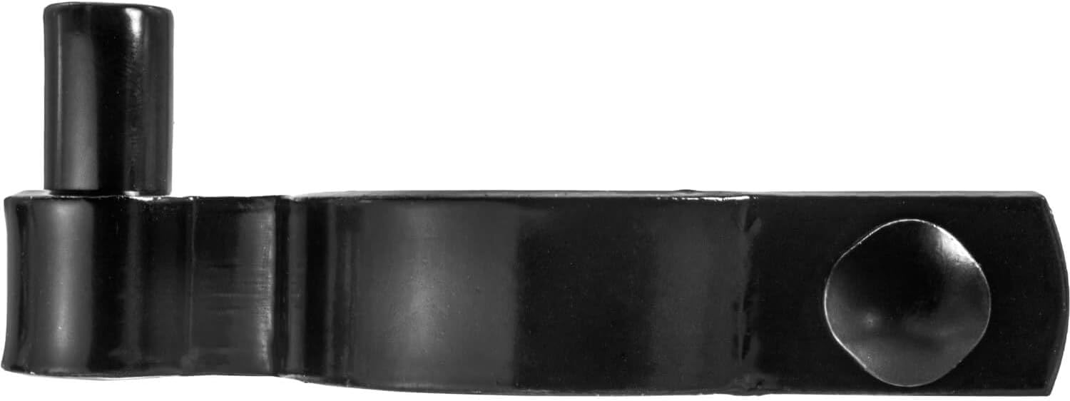 Black 2-7/8" Post Hinge - Use for 2-7/8" Outside Diameter Post/Pipe - Powder Coated Chain Link Post Gate Hinge - Nut/Bolt Included for Hinge - 2 Pack