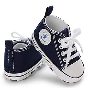 Baby Girls Boys Sneakers Toddler Shoes Canvas First Walking Shoes Newborn Anti-Slip Prewalker Sneakers