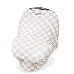 Itzy Ritzy 4-in-1 Nursing Cover, Car Seat Cover, Shopping Cart Cover & Infinity Scarf - Breathable, Multi-Use Nursing Cover Up for Breastfeeding, Carseat Canopy & Stroller Cover (Checkerboard)