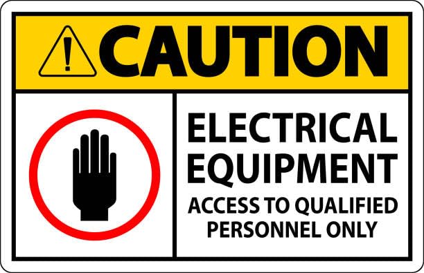 Safety Sign Sticker | Caution Electrical Equipment Sign | Waterproof Sticker (B0DGBR6XB7) Amazon Price History, Amazon Price Tracker