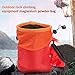 SPYMINNPOO Rock Climbing Powder Bag, Large Capacity Drawstring Mountaineering Camping, for Rock Climbing, Bouldering, Weightlifting, Gymnastics (Red)