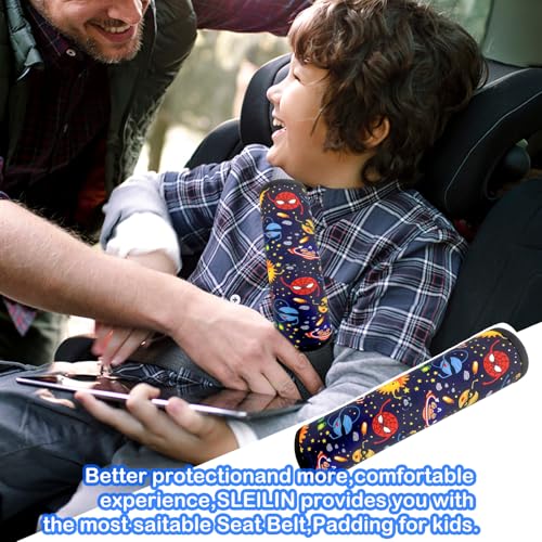 Image of Seat Belt Cover for Kids, Seat Belt Pad for Boys Girls, Car Seat Straps Shoulder Pads for Kids, Kid's Seat Belt Cushion, Shoulder Strap Pad, 1 Piece (Hero Planet)