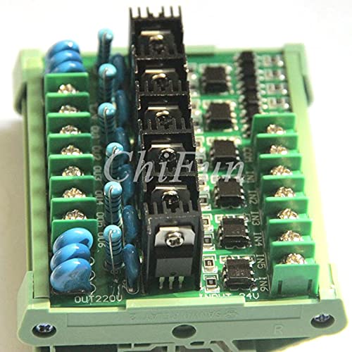 Davitu Motor Controller - 6 way silicon control amplifier plate solid state relay 16A 800V high power field effect belt heat sink / long-term 2-3A load