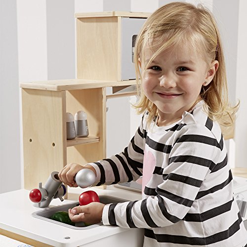 Howa Spielküche / Kinderküche Chefkoch aus Holz mit LED-Kochfeld 4820