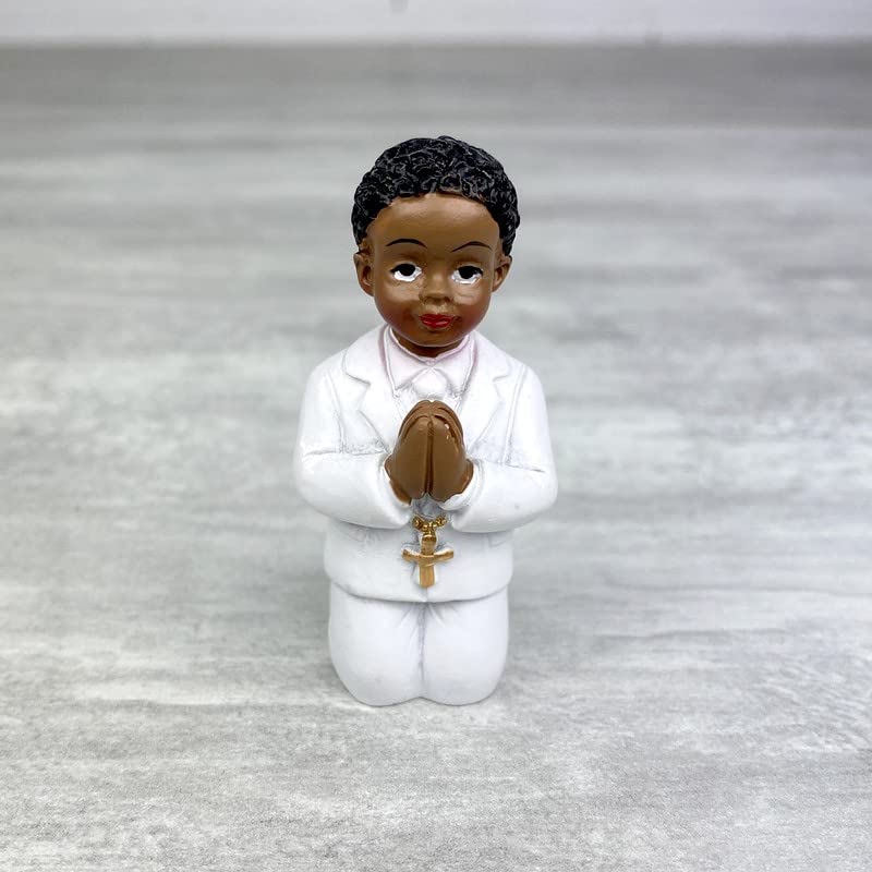 Figurine Fille Communiante 11 Cm - Résine Peinte Pour Décoration De Fête