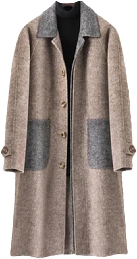 Haitpant Winter Double Side Wool Coat Male Thicken Trench Coat Men's Casual Woolen Jackets