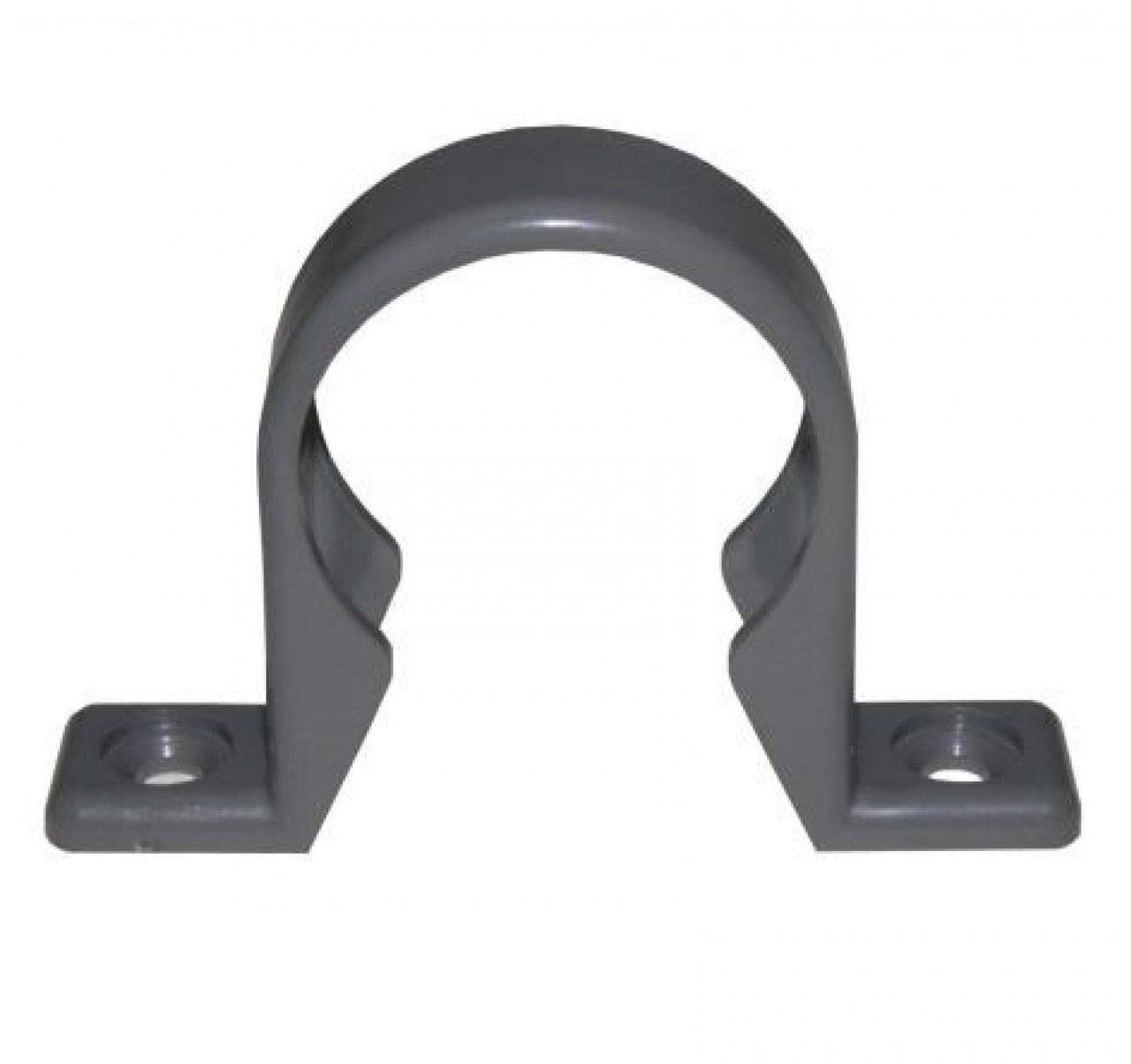 FLOPLAST Solvent Grey 40mm (43mm) Waste Pipe Clip - Bag of 10