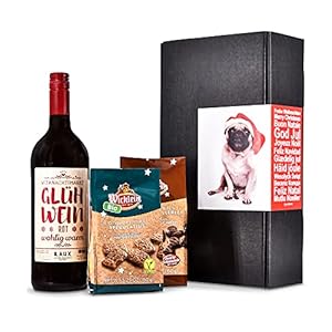 Weihnachtsmarkt to Go – Geschenkbox Frohe Weihnachten (Weihnachtlicher Roter Glühwein, Lebkuchen & Spekulatius) Das…