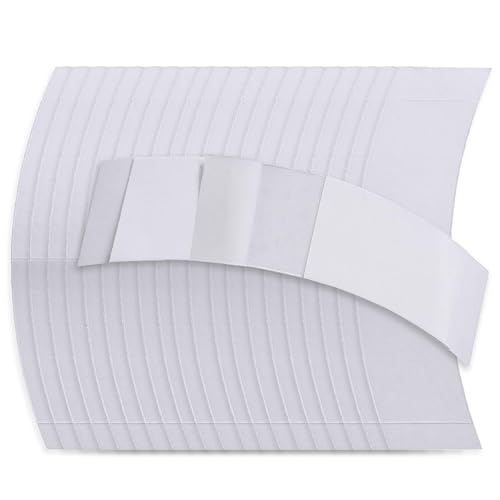 Kachanaa Cinta de silicona impermeable de doble cara, 48 piezas, color blanco