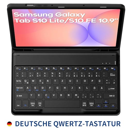 EasyAcc Tastatur Hülle für Samsung Galaxy Tab S10 Lite/S10 FE/S9 FE/S9 – Ansicht 3