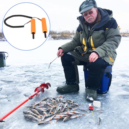 Leopacat Eispickel-Pfeifen-Set, Sicherheitswerkzeug zum Angeln, Zubehörset zum Brechen, Flexible Spitze, Schutzhülle, komfortabler Griff, tragbare Notfallausrüstung, passend zum