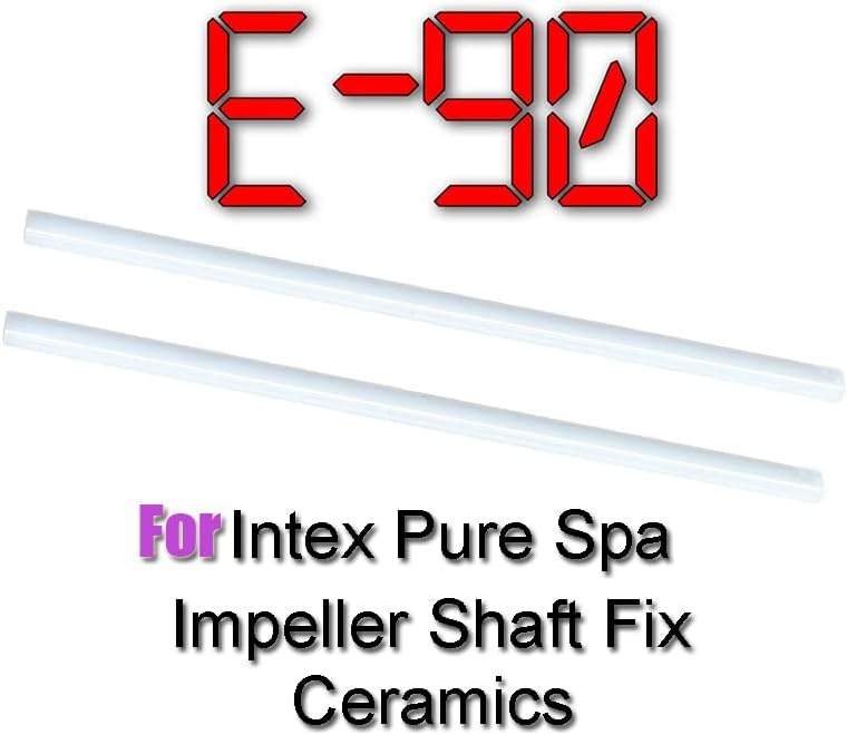 Shaft For Intex Pure Spa Hot Tub Impeller Pump Fix E90 errors Rod (2Pcs White)