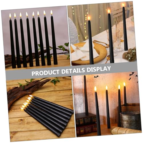 Velas Cónicas LED Pilas Sin Humo Ni Cera para Candelabros 5