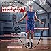 HPYGN Weighted Heavy Skipping/Jump Rope 9.2ft 2.8LB for fitness, Exercise, boxing Gym Training, Home Workout, Improve Strength and Building Muscle, Total Body Workout Equipment for Men